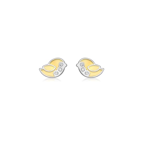 Boucles d'oreilles or bicolore clous légères contre les lobes sensibles
