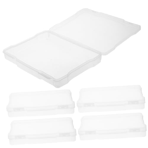 KONTONTY 5pcs Storage Container Photo Storage Box Box Organizer Small Parts Organizer Electronic Component Container
