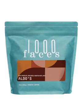 1000Faces Coffee "Aldo's Blend" Medium Roasted Organic Whole Bean Coffee - 5 Pound Bag