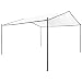 Produktbild vidaXL Gartenpavillon Pavillon Gartenzelt Partyzelt Festzelt Bierzelt Garten Zelt Terrasse Sonnenschutz 400x400x260cm Weiß 180g/m² Stahl
