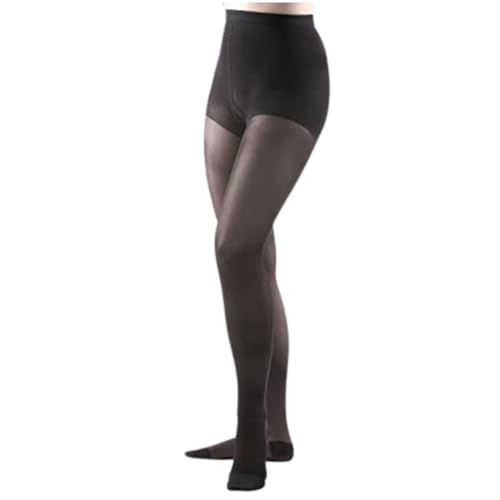 Image of Allegro Women's Sheer Compression Pantyhose 15-20 mmHg Support Hose | Smooth fabric with a light control top, soft double-plush waistband and roomy balloon toe for a comfortable everyday fit