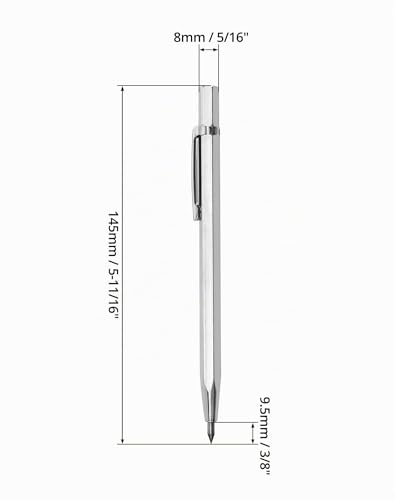 Foto von QWORK® Gravurstifte aus Wolframkarbid, reißnadel für metall für Glas, Keramik und gehärteten Stahl,4 Stück