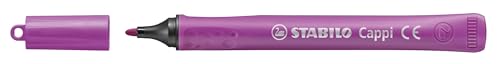 Image of STABILO Felt Medium Tip Pen Cappi Arty - Wallet of 18,+ 2 Cap-Rings, Multicolor