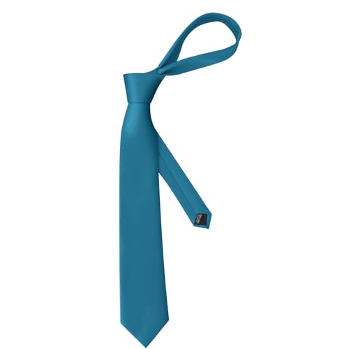 Image of Men's Classic Satin 3.15 inch Soild Color Necktie Wedding Business Tie & Gift Box