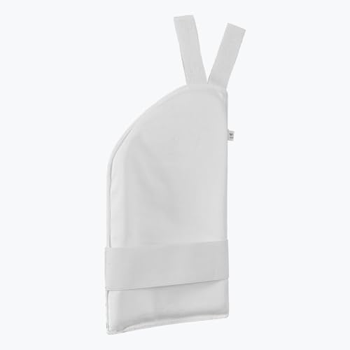 DSC Intense Attitude Cricket Inner Thigh Pad für Herren | Farbe: Weiß & Blau | Größe: Herren | Material: Leder | Low Density Foam Inside | Front Protection with Solid TPU | with Elastic Hook
