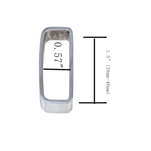 1.5"(38mm-40mm) Belt Loop Keeper Brass Stainless Steel Belt Buckle accessories3