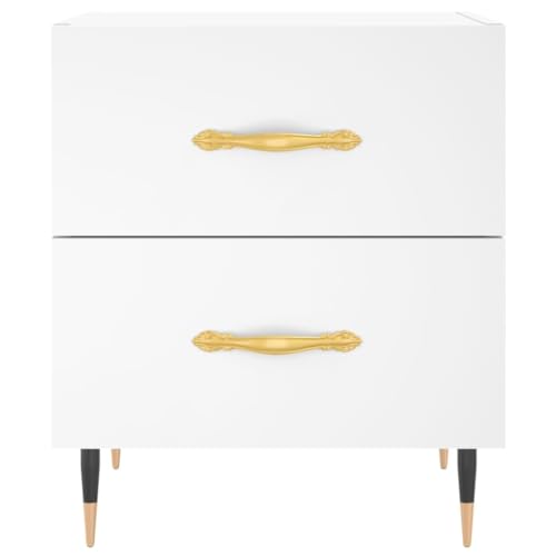 Table de chevet blanc compacte pour résoudre le manque d'espace