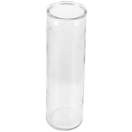 NUOBESTY Portacandele in Vetro Trasparente Cilindrico Contenitori Per Candele in Vetro Per Decorazione Casa Portacandele Per Candele Colonna