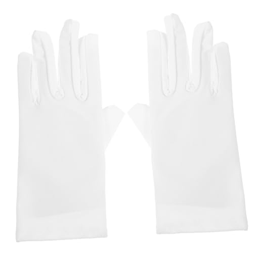 TENDYCOCO Kinder Kostümhandschuhe Feuchtigkeitsspendende Handschuhe Kinder Fäustlinge Handschuhe Für Kinder Weiß
