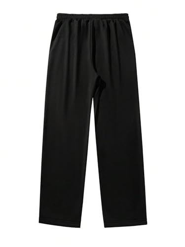 ZAFUL Mens Casual Joggers Sweatpants Drawstring Side Striped Color Block Wide Leg Tapered Loose Pants4