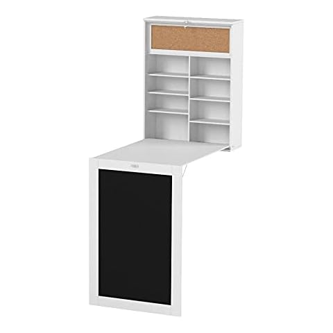 InnovaGoods Desktop Folding Wall, Wood, white, 80 x 50 x 18 cm Cover