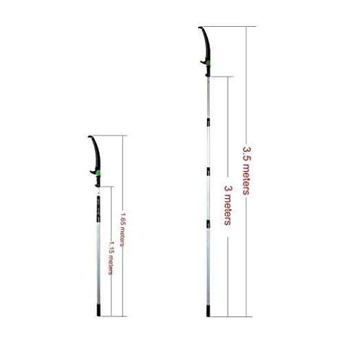Telescopic Pruning Saw with Curved Tree Saw Extendable Telescopic Rod Saw for Pruning and Trimming Branches Cutting Leaves Garden Landscaping Fruit Tree Saw Gardening Tool(11.5FT/3.5M) - Image 2