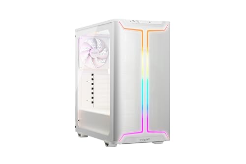 be quiet! Pure Base 501 DX White PC case, high Airflow Intake Front Panel and top Cover, Maximum Performance, 3 preinstalled Pure Wings 3 140mm PWM Fans, Extraordinary air Pressure, Dynamic Design