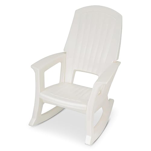 Semco Plastics Rockaway Heavy Duty All Weather Outdoor Rocking Chair with Easy Assembly and Low...