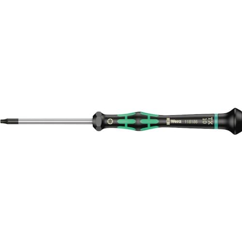 Wera 05118186001 Kraftform Micro 2067 Torx HF Electronics Precision Screwdriver, TX10 Head, 60mm Blade Length