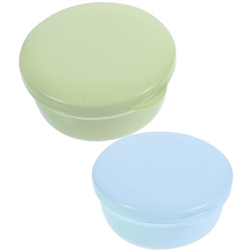 BATHVEVE Contenedor de Viaje para Jabón 2piezas Cierre Hermético y Resistente a Golpes, Caja de Plástico Portátil Adecuado para Uso Diario Aire Libre