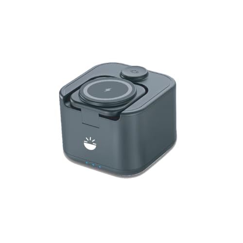 Image of Glow Gadgets Ignite Bluetooth Speaker with 3-in-1 Wireless Charging Station | 3W Power | Modern Black - Premium Sound, Stylish Design