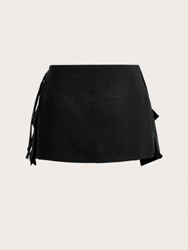 Women's Flowy Trendy Skirt Asymmetric Low Waist Mini Skirt3