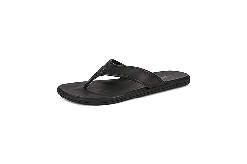 HORSE Men’s Premium Leather, Molded footbed Flip Flop Sandals, Comfort Fit, Marengo2