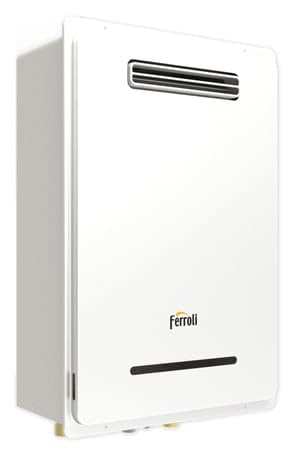 FERROLI EXTERNO 16 NG - SCALDABAGNO A METANO 16 LT PER INSTALLAZIONI ESTERNE