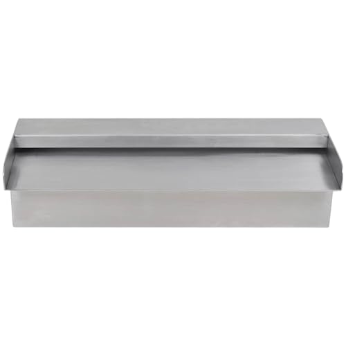 Lame d eau piscine rectangulaire 30cm cascade inox jardin - 6