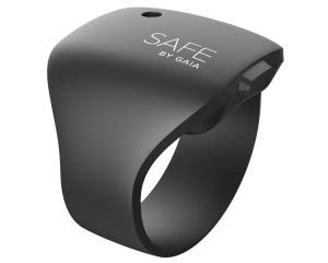 Design Sicherheits Armband Sicherheit auf Knopfdruck beim Laufen Joggen Spazierengehen mit 120 Dezibel Sirene Farbe Schwarz