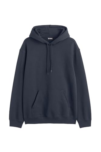 Image of Besick Winter Wear Cotton Oversized Relax Fit Plain Drop Shoulder Hooded Neck Unisex Hoodie