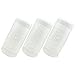3pcs Retractable Makeup Brush Holders Clear Plastic Travel Organizers Storage for Cosmetic Brushes