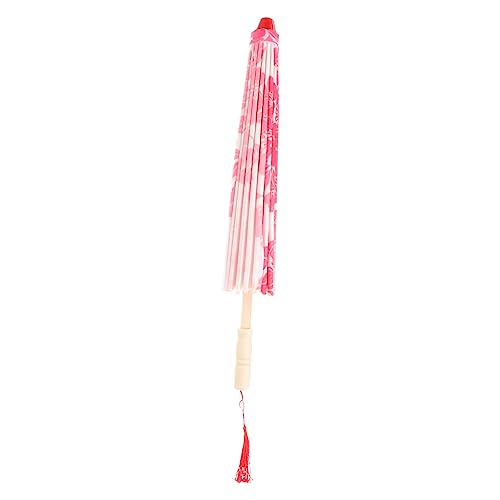 Paraguas japonés de seda tradicional con diseño vintage para disfraces y decoración