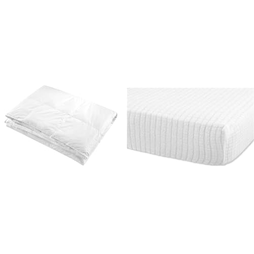 Gabel Nottetempo Piumino Matrimoniale Microfibra Tiepido, Poliestere, Bianco, 205x250x1 cm