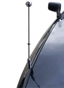 Americas & Americas Chrome Z-Mount Diplomat Car Flag Pole