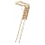 FAKRO LWP 66801 Insulated Attic Ladder for 22 x 47-Inch Rough Openings, 47 Inches