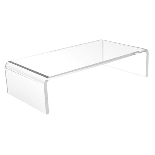 Support d'écran de bureau acrylique transparent grand format pour rehausseur