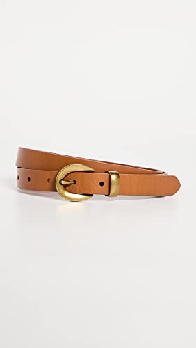 Madewell Women's Chunky Buckle Skinny Leather Belt2