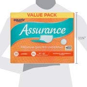 Equate Assurance Maximum Absorbency Unisex Premium Quilted Underpad Value Pack, Xl, 30 Count (Pack Of 6) #TOP6