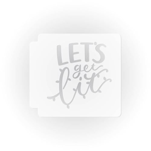 Christmas - Lets Get Lit 783-I084 Stencil (7 inch)