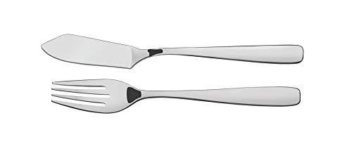 Tramontina ESSENTIALS Fischbesteck Set, Fischmesser und Fischgabel, Edelstahl