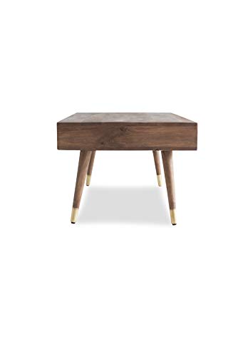 Edloe Finch Quinn Mid-Century Modern Solid Wood Coffee Table - Image 16