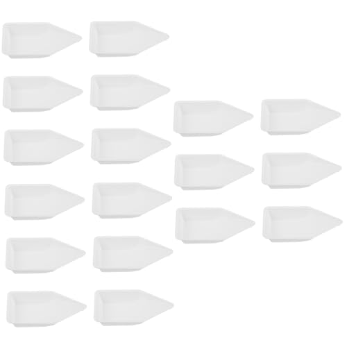 KICHOUSE 3sets Weighing Tray for Boats Anti-Static Plastic Weighing Dish for Powder 10pcs*3