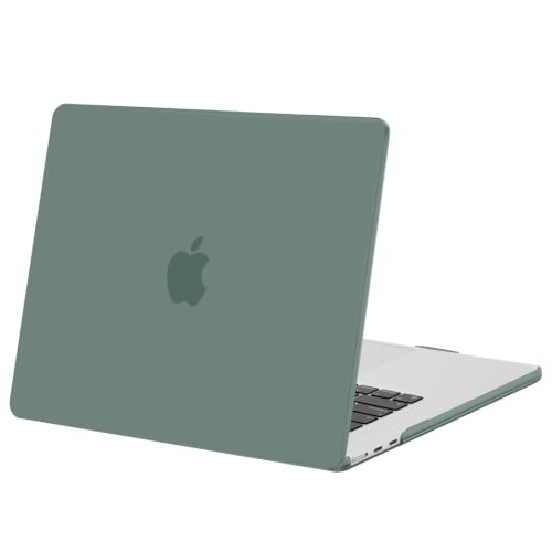 Image of MOSISO Compatible with MacBook Air 15 inch Case M5 M4 M3 M2 2026 2025-2023 | Model A3448 A3241 A3114 A2941, Scratch-Resistant Ultra-Thin Protective Hard Shell Case Cover, Emerald Green