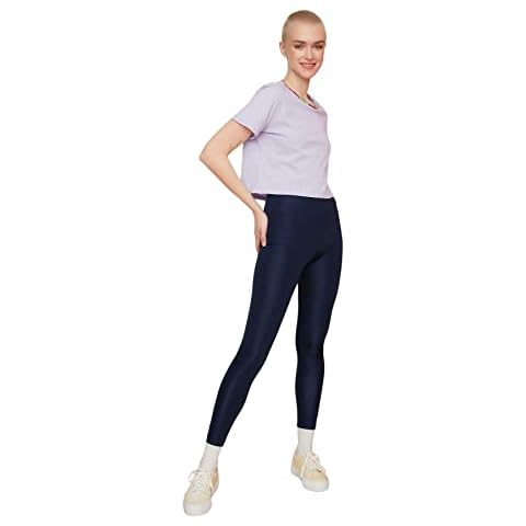 Leggings en tricot bleu marine Trendyol Cover