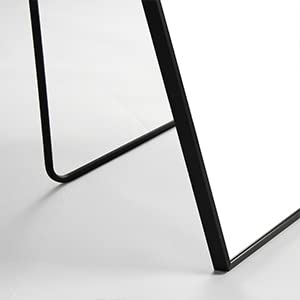 Majnesvon Arched Full Length Mirror Floor Mirror Hanging Standing Or Leaning, Bedroom Mirror Wall-Mounted Mirror Dressing Mirror With Black Aluminum Alloy Frame, 65" X 23.6" (Aluminum Alloy+Black) #TOP4