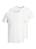 jack jones t shirt skull Noch bequemere Passform JACK & JONES Male T-Shirt 2er-Pack LWhite