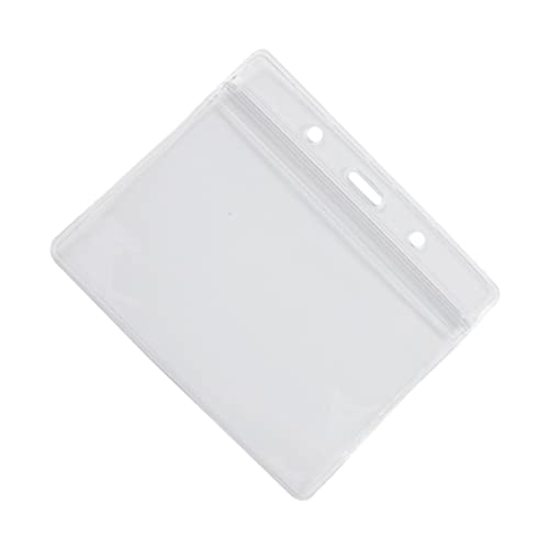 Porte-badges horizontaux en plastique transparent pour cartes 100x