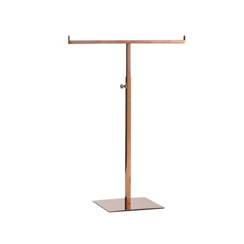 Soporte regulable para collares con base estable de 15x17 cm espejo oro rosa 3