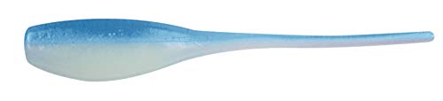 Bobby Garland Mo' Glo 2" Baby Shad Glow-in-the-Dark Soft Plastic Fishing Lure, Fishing Gear and Accessories, 18 per Pack, Blue Ghost