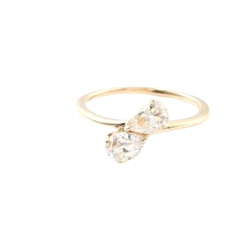Bague moissanite femme or 14k argent 925, bijou anniversaire RNG-1335