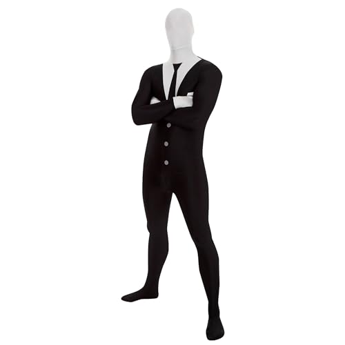 Morphsuits Slenderman Costume Adult, Slender Man Costumes for Adults, Scary Adult