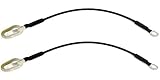 PT Auto Warehouse TC-CH001-P - Tailgate Lift Support Cable, 18 1/8