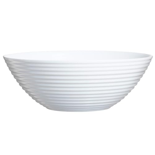 Luminarc 06453 Harena insalatiera, 27 cm, Vetro, Bianco, 27 x 27 x 10 cm
